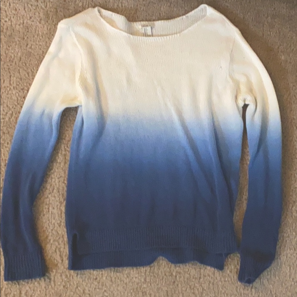 Forever 21 Blue Dip Dye Sweater